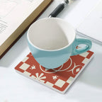 Art Deco - Ceramic Coasters (Square) Ceramic Coasters Printed Offshore