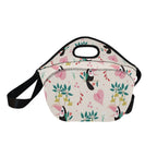 Toucans In Pink Neoprene Lunch Bag/Large (Model 1669) Neoprene Lunch Bag animal Printed Offshore