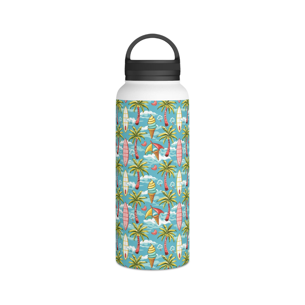 Summer Surf Stainless Steel Water Bottle, Handle Lid Stainless Steel Water Bottle With Handle Lid Globally Fulfilled Summer Surf