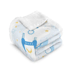 Spaceships And UFO's - Double-Layer Fleece Blanket 51"x59"