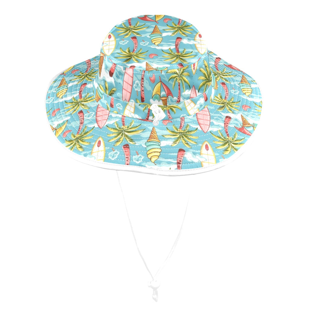 Summer Surf Wide Brim Bucket Hat Wide Brim Bucket Hat Printed Offshore Surf