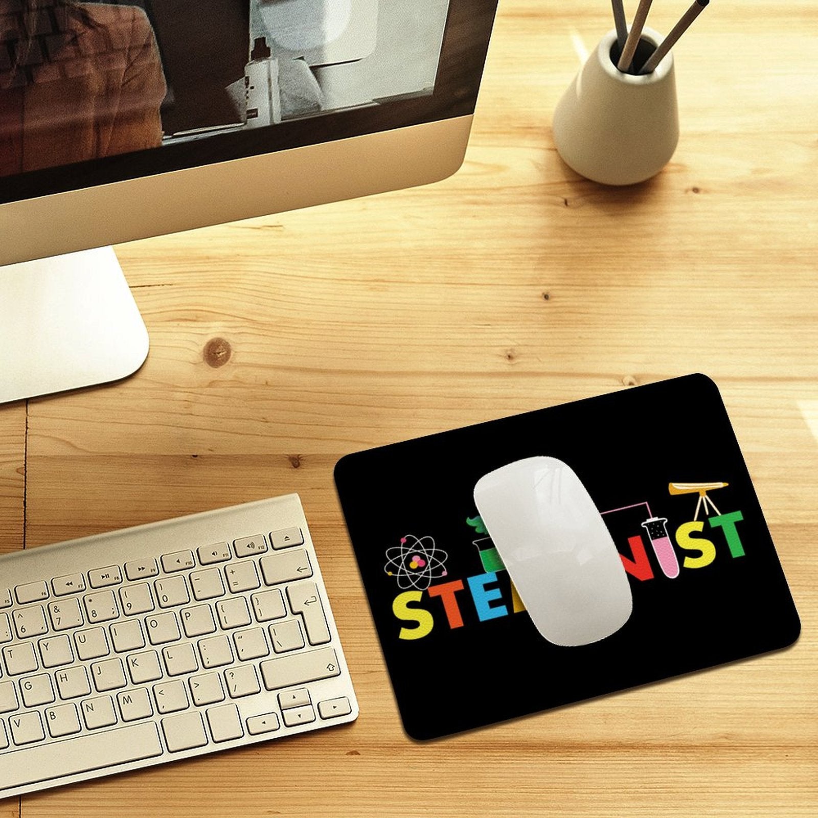 Steminist Leather Mouse Pad Leather Mouse Pad Printed Offshore Science