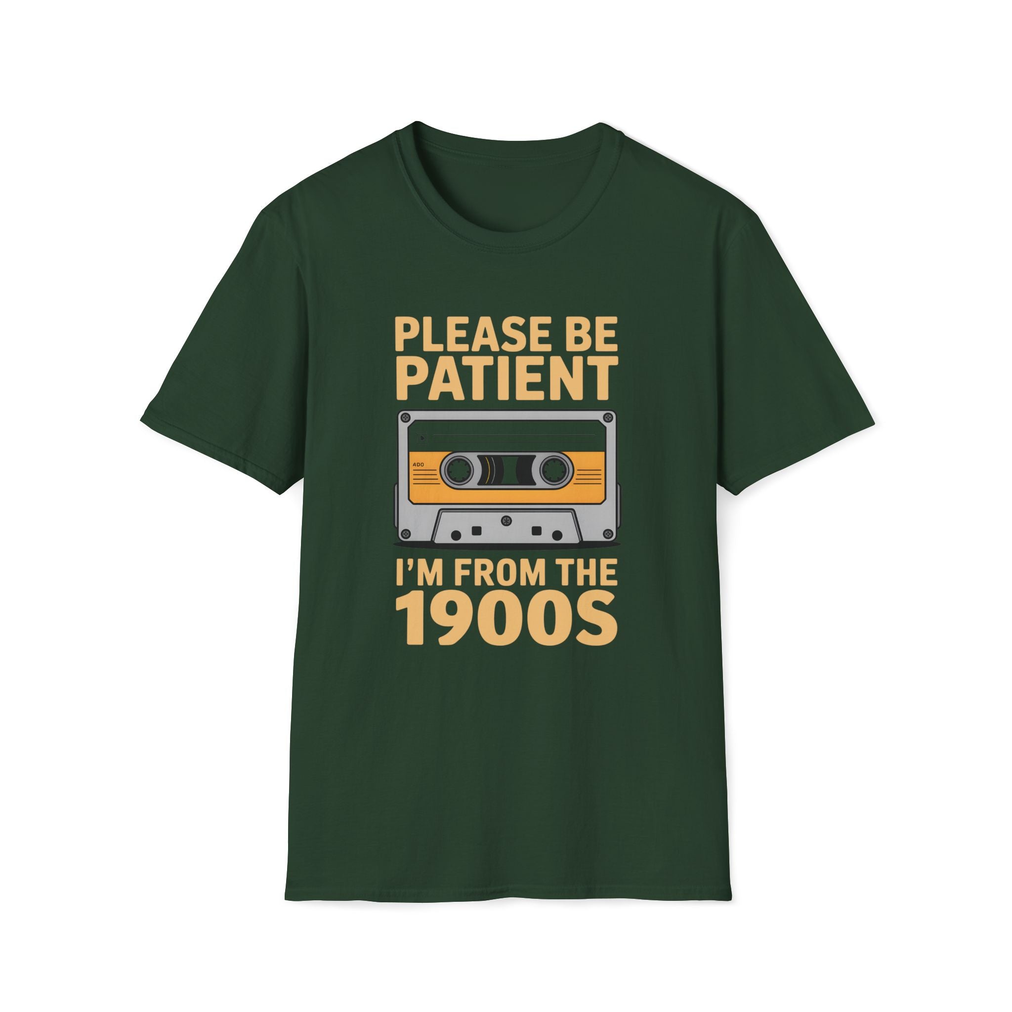 Cassette Tape, Please Be Patient, I'm From The 1900's - Unisex Softstyle T-Shirt