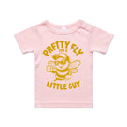 Pretty Fly For A Little Guy, Cool Bee AS Colour Baby T-shirt Pink Baby T-shirt animal Printed In Australia