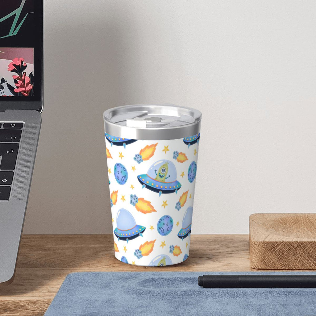UFO's Small Stainless Steel Travel Mug Cup 12oz/350ml