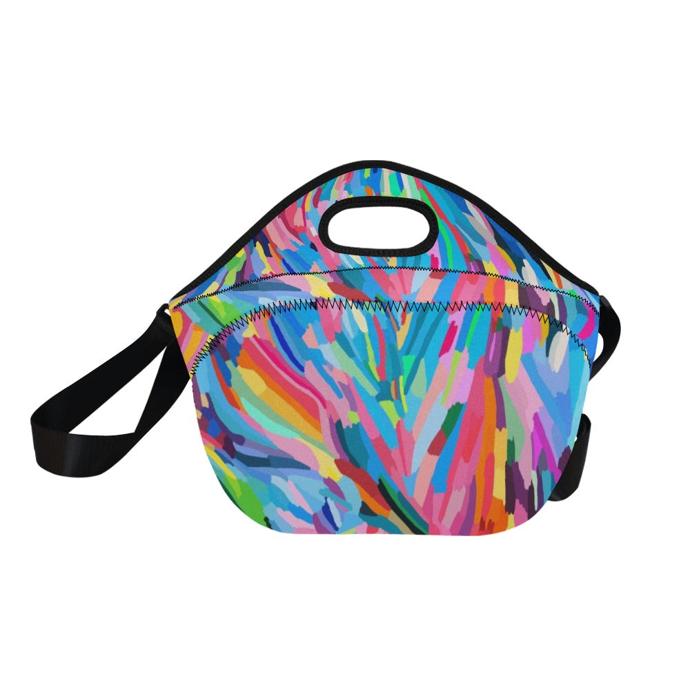 Brushstrokes - Neoprene Lunch Bag Neoprene Lunch Bag Printed Offshore