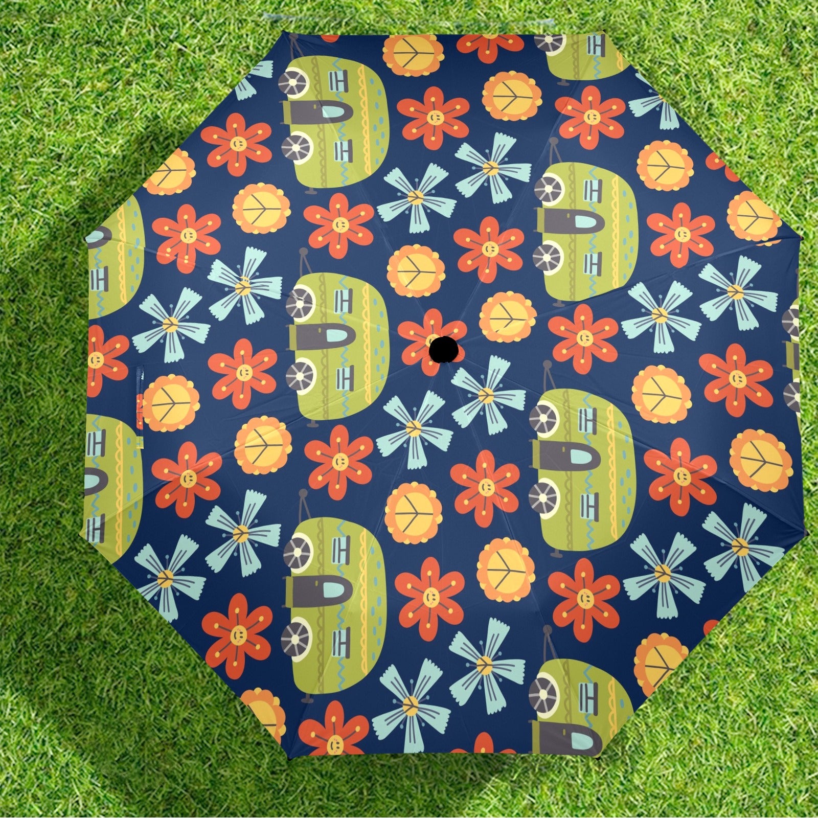 Hippy Caravan - Semi-Automatic Foldable Umbrella (Model U12) Semi-Automatic Foldable Umbrella (U12)