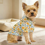 Retro Boho Flower Pet Hoodie (Small Size)