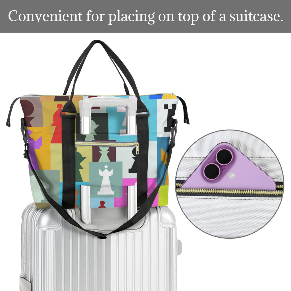 Colourful Chess Duffle Bag-Simple (Model 1715) Duffle Bag-Simple (1715)
