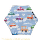 Colourful Cars Kids Safe Round Corner Umbrella