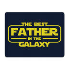 Best Father In The Galaxy - Leather Mouse Pad Leather Mouse Pad Dad Printed Offshore Space