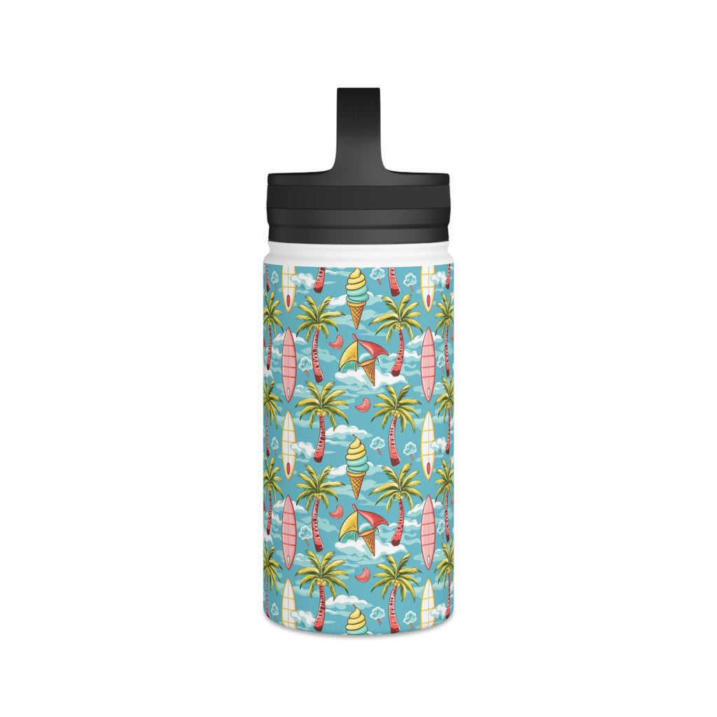 Summer Surf Stainless Steel Water Bottle, Handle Lid Stainless Steel Water Bottle With Handle Lid Globally Fulfilled Summer Surf