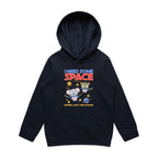 I Need Some Space - Kids Hoodie Navy Kids Hoodie Printed In Australia