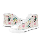 Toucans In Pink Kids High Top Canvas Shoes Kids High Top Canvas Shoes animal Printed Offshore