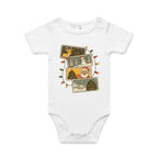 Retro Christmas Cards - Baby Bodysuit