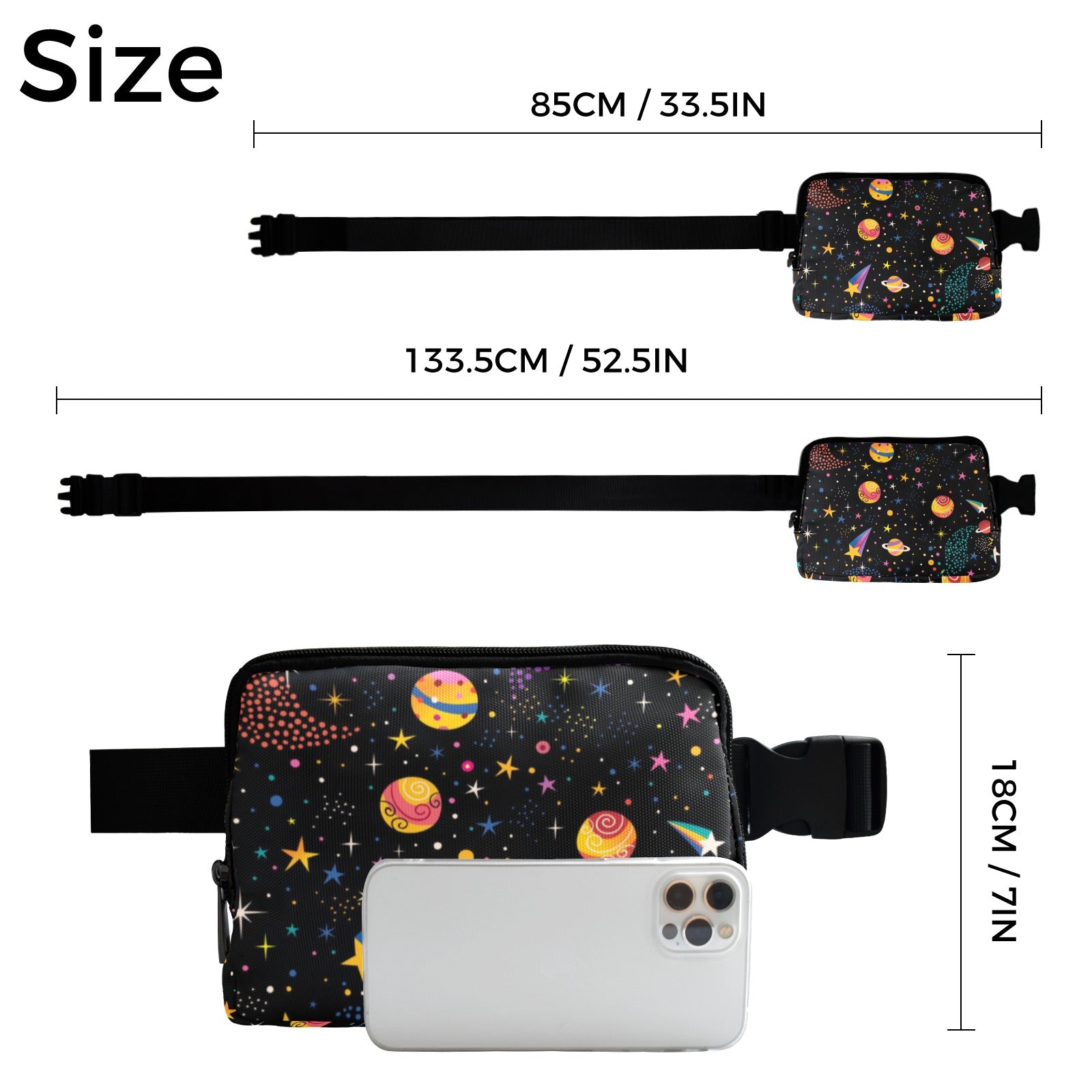 Colourful Space - Belt Bag