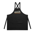 Guitarist Evolution AS Colour Carrie Apron Black One Size Apron Music Printed In Australia