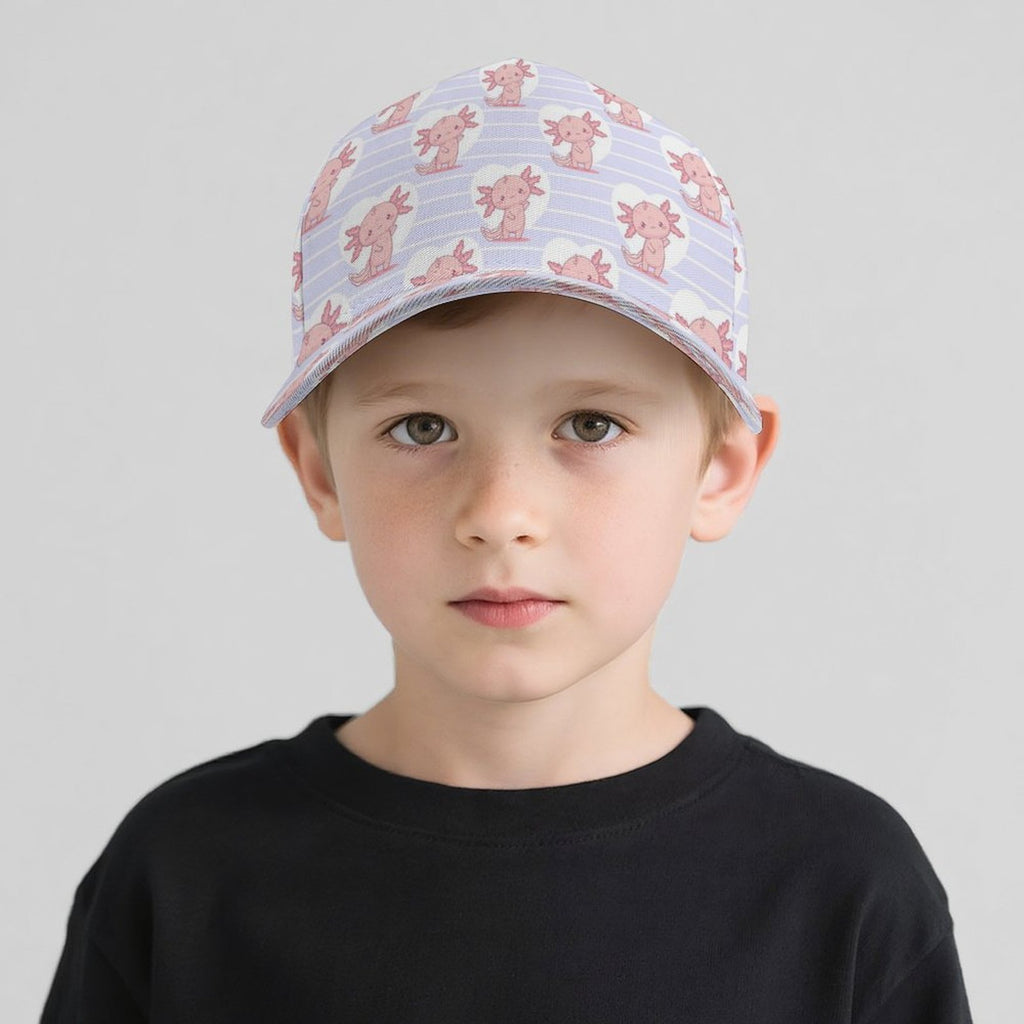 Axolotl Love Kids Baseball Cap
