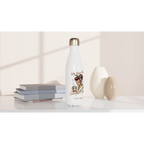 Personalised - My Alone Time Is For Everyone's Safety - White 17oz Stainless Steel Water Bottle Personalised Water Bottle Globally Fulfilled