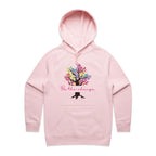 Be The Change - Womens Hoodie Pink Womens Hoodie Printed In Australia