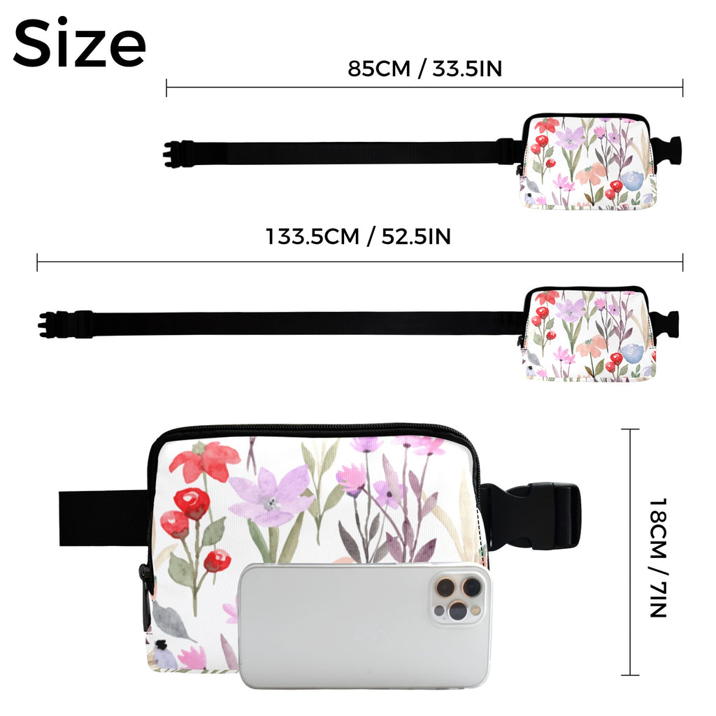 Floral Watercolour - Belt Bag