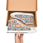 Bright Burst Women's High Top Canvas Shoes Womens Classic High Top Shoes Printed Offshore