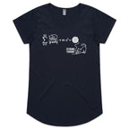 Cat String Theory Physics Women's AS Colour Scoop Neck T-Shirt