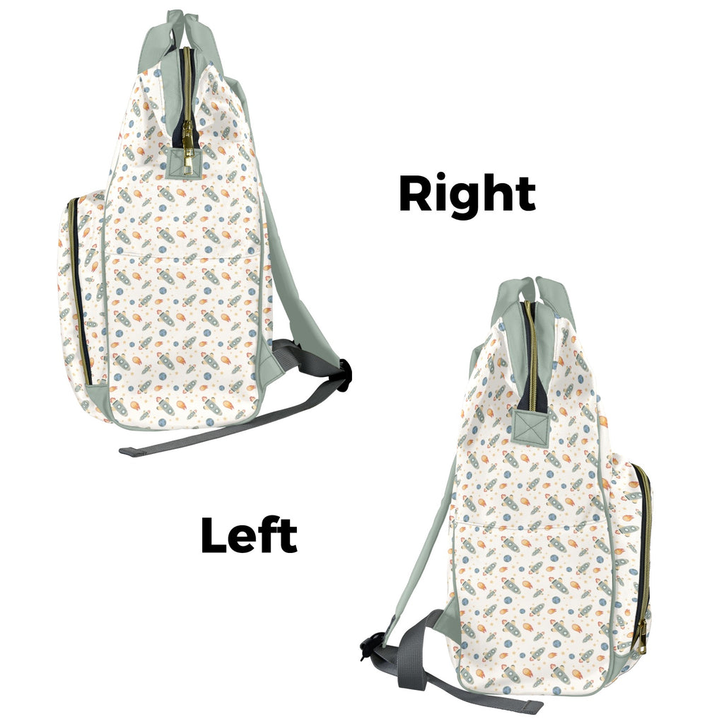 Rockets Multi-Function Backpack, Nappy / Diaper Bag Multi-function Backpack, Nappy / Diaper Bag Printed Offshore Space