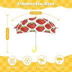 Strawberry Characters Kids Safe Round Corner Umbrella Kids Safe Round Corner Umbrella Food Printed Offshore