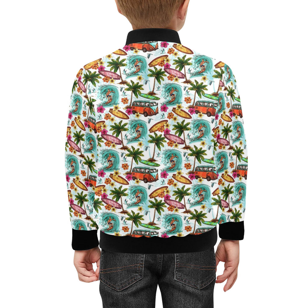 Surfing Safari Kids Bomber Jacket