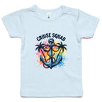 Cruise Squad, Anchor Baby Cruise T-shirt Powder Blue Baby Cruise T-shirt Cruise Printed In Australia