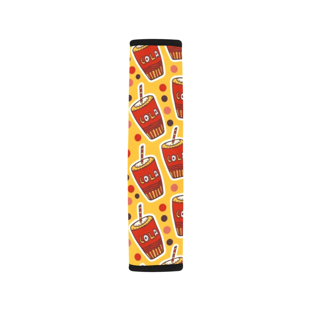 Cola Car Seat Belt Cover 7''x10'' (Pack of 2) Car Seat Belt Cover 7x10 (Pack of 2) Food Printed Offshore