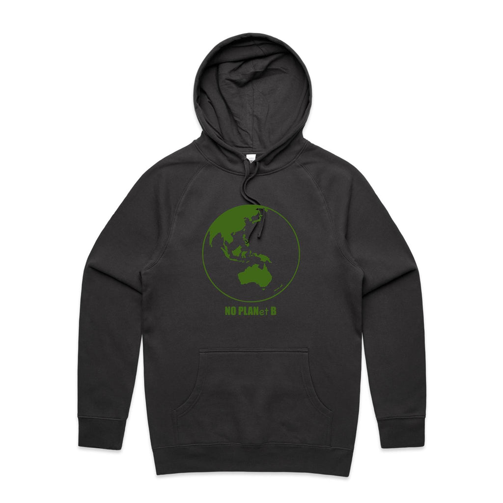 No Planet B - Mens Hoodie Coal Mens Hoodie Environment Printed In Australia