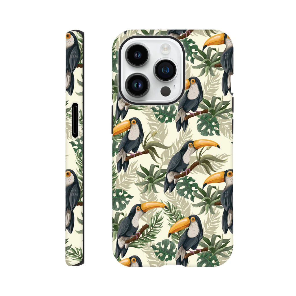 Toucan Jungle - Apple iPhone Tough case iPhone 14 Pro iPhone Tough Case animal Globally Fulfilled