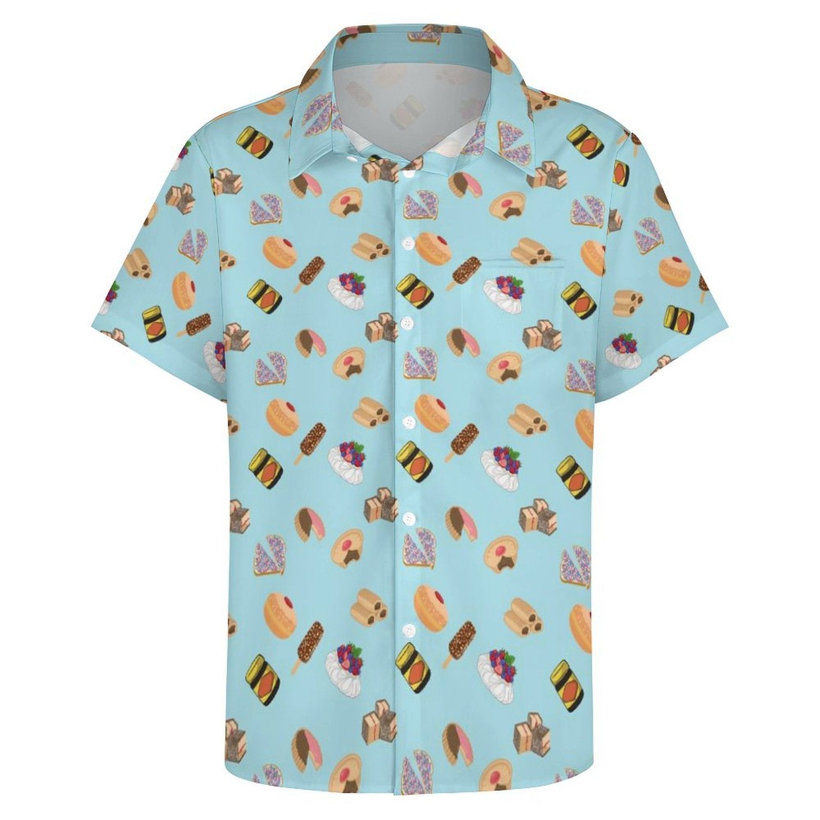 Classic Aussie Food Icons Women's Short-Sleeve Button Up Shirt
