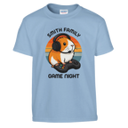 Family Game Night - Personalised Kids T-shirt Light Blue Personalised Kids T-shirt