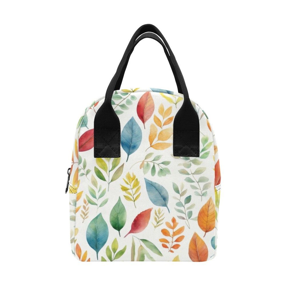 Autumn Leaves - Zipper Lunch Bag One Size Zipper Lunch Bag Printed Offshore