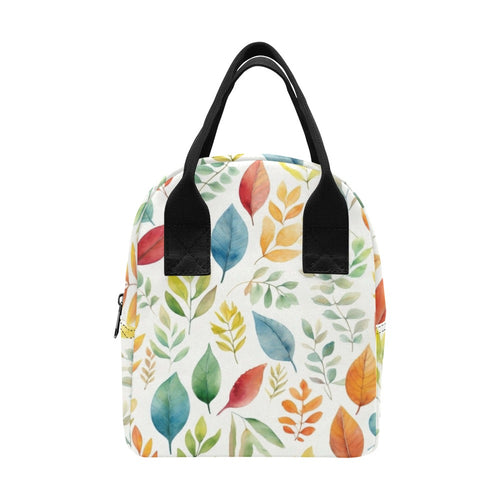 Autumn Leaves - Zipper Lunch Bag One Size Zipper Lunch Bag Printed Offshore