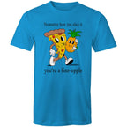 Pineapple Pizza - Mens T-Shirt Arctic Blue Mens T-shirt Food Printed In Australia
