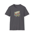 Cassette Tape And Pencil Unisex Softstyle T-Shirt Charcoal Unisex Adult T-shirt Australian Printer Music Retro