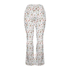Birds Of A Feather High Waist Crossover Tummy Control Flare Leggings High Waist Flare Leggings Birds Printed Offshore
