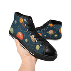 Galaxy - Men's High Top Canvas Shoes