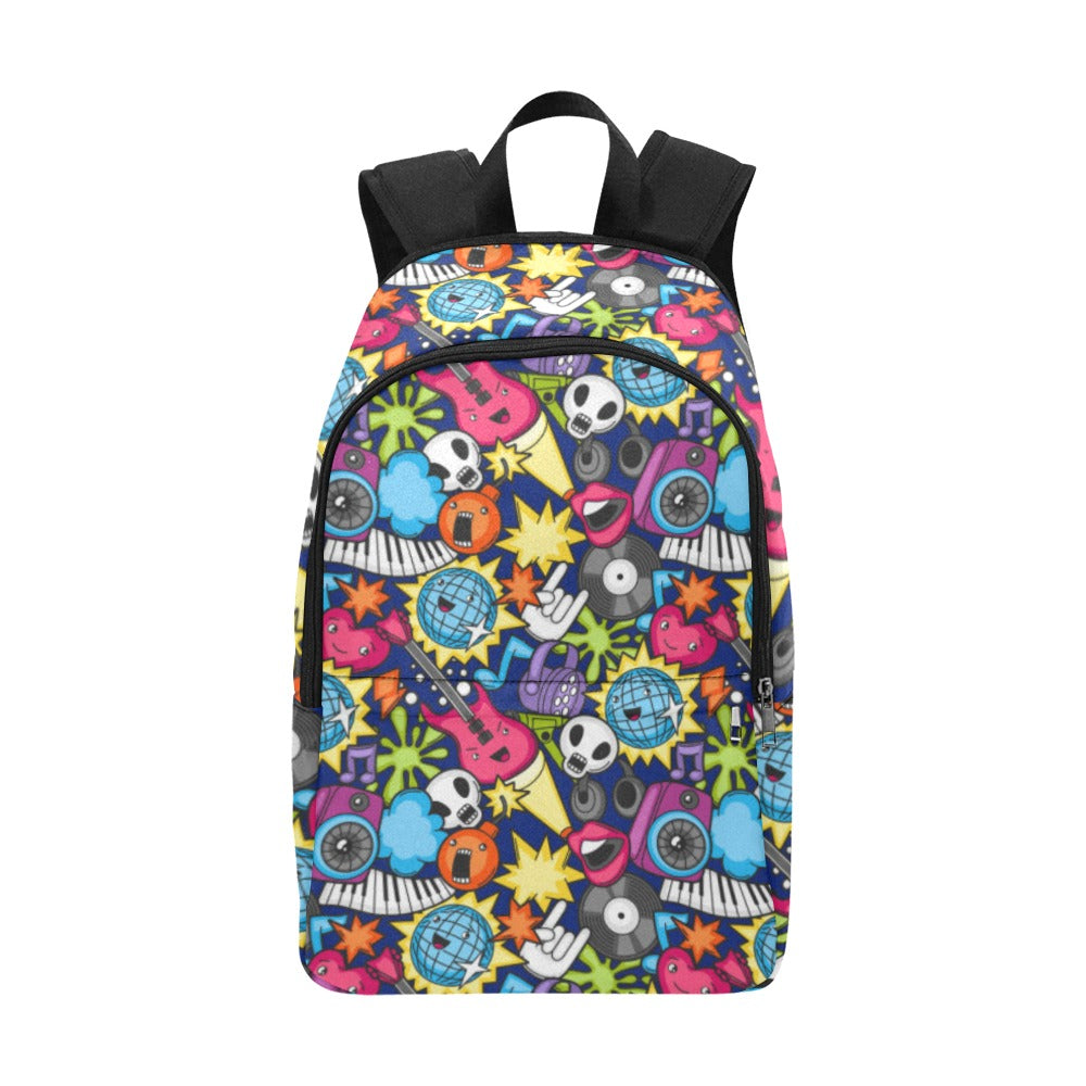 Sticker Music 2 - Fabric Backpack