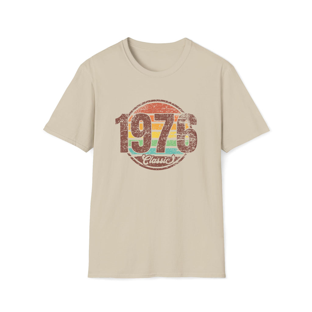 Turning 50 1976 Classic Unisex Softstyle T-Shirt Sand Unisex Adult T-shirt Australian Printer Birthday Retro