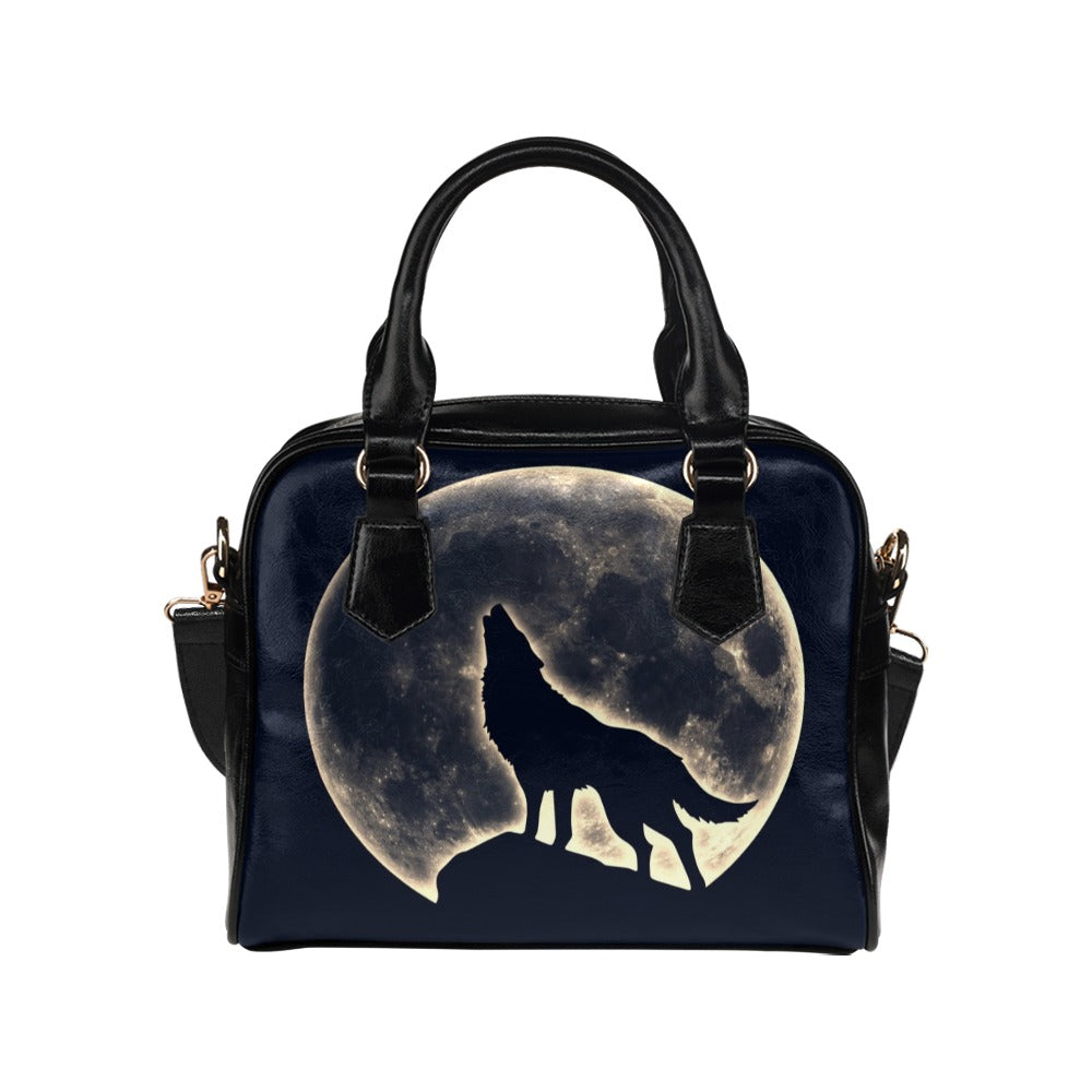 Howl At The Moon - Shoulder Handbag (Model 1634) One size Shoulder Handbags (1634)