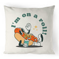 Hotdog, I'm On A Roll - 100% Linen Cushion Cover Default Title Food Printed In Australia