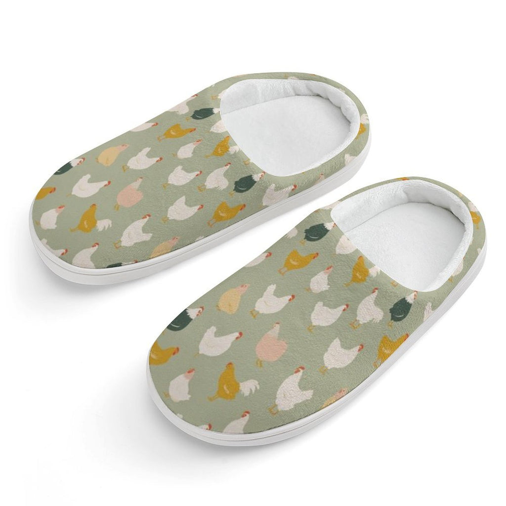 Chicken Life Kids Cotton Slippers white Kids Cotton Slippers animal Birds Printed Offshore