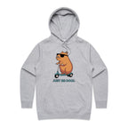 Just Be Cool, Capybara - Womens Hoodie Grey Marle Womens Hoodie animal Printed In Australia