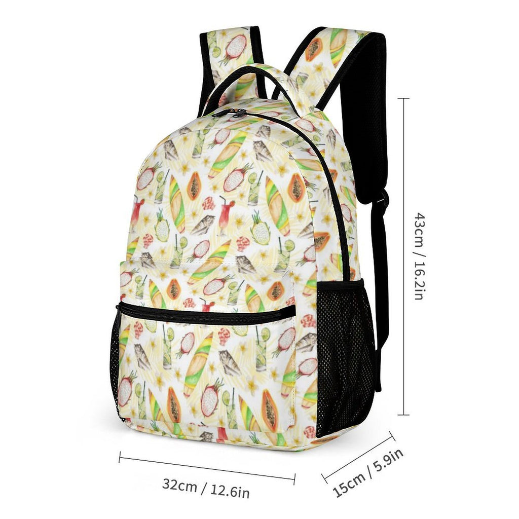 Tropical Surf Backpack, Lunch Bag & Pencil Case Set