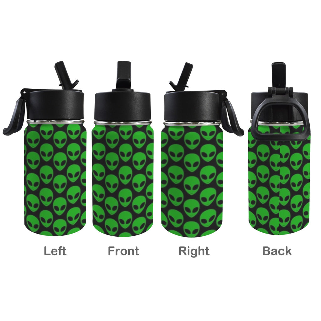 Aliens 12oz Kids Water Bottle with Straw Lid